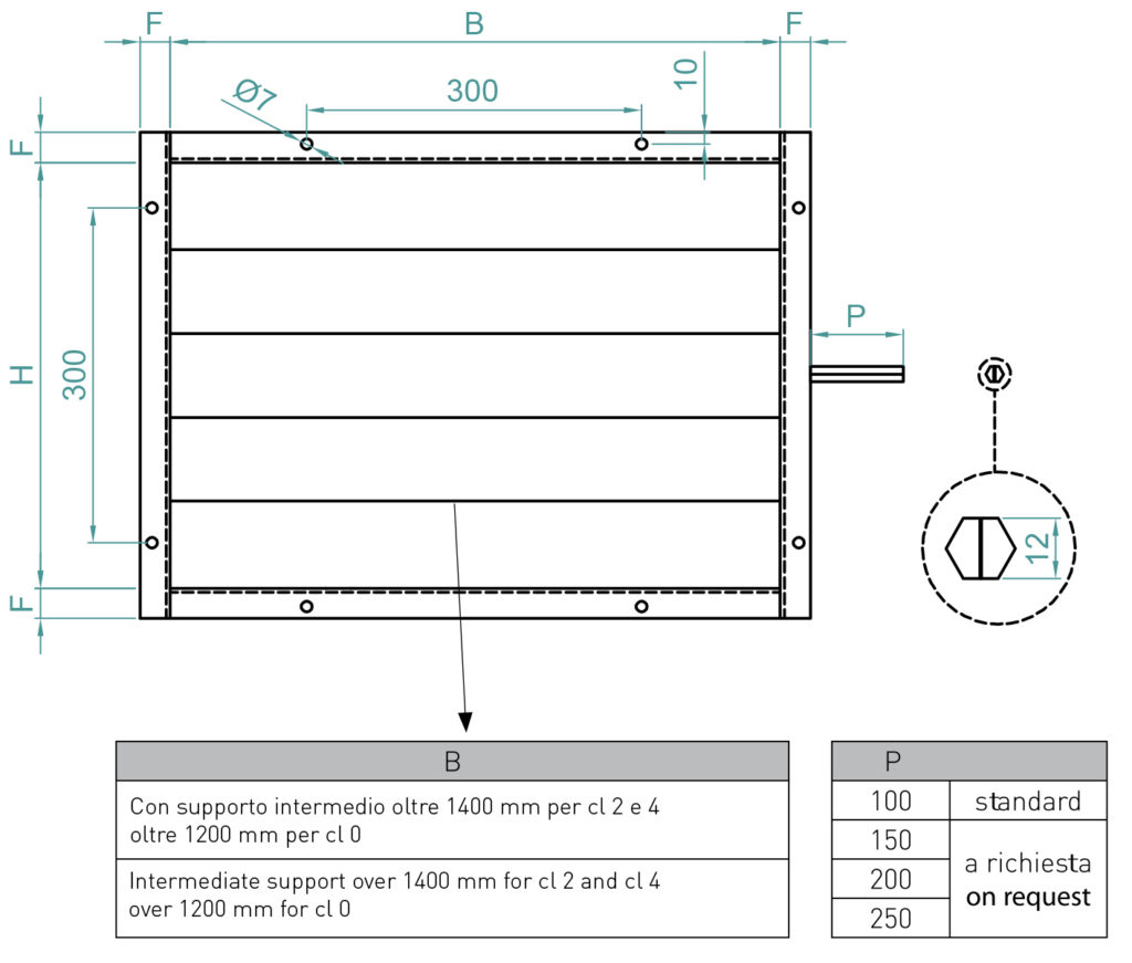 Serrande Serie SER 100 con leverismi DT 1-1